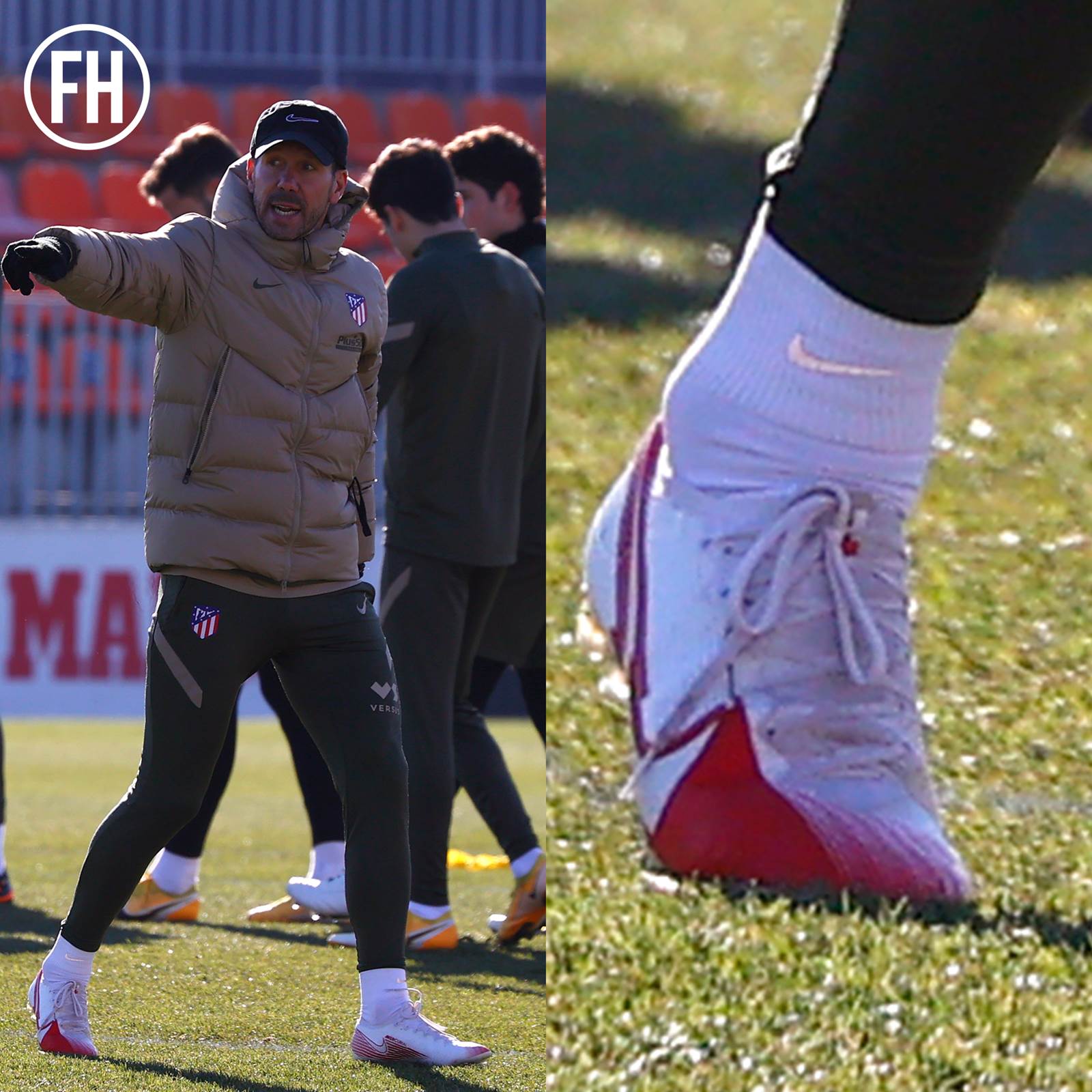 Atl tico Coach Diego Simeone Wears Custom Nike Mercurial Boots